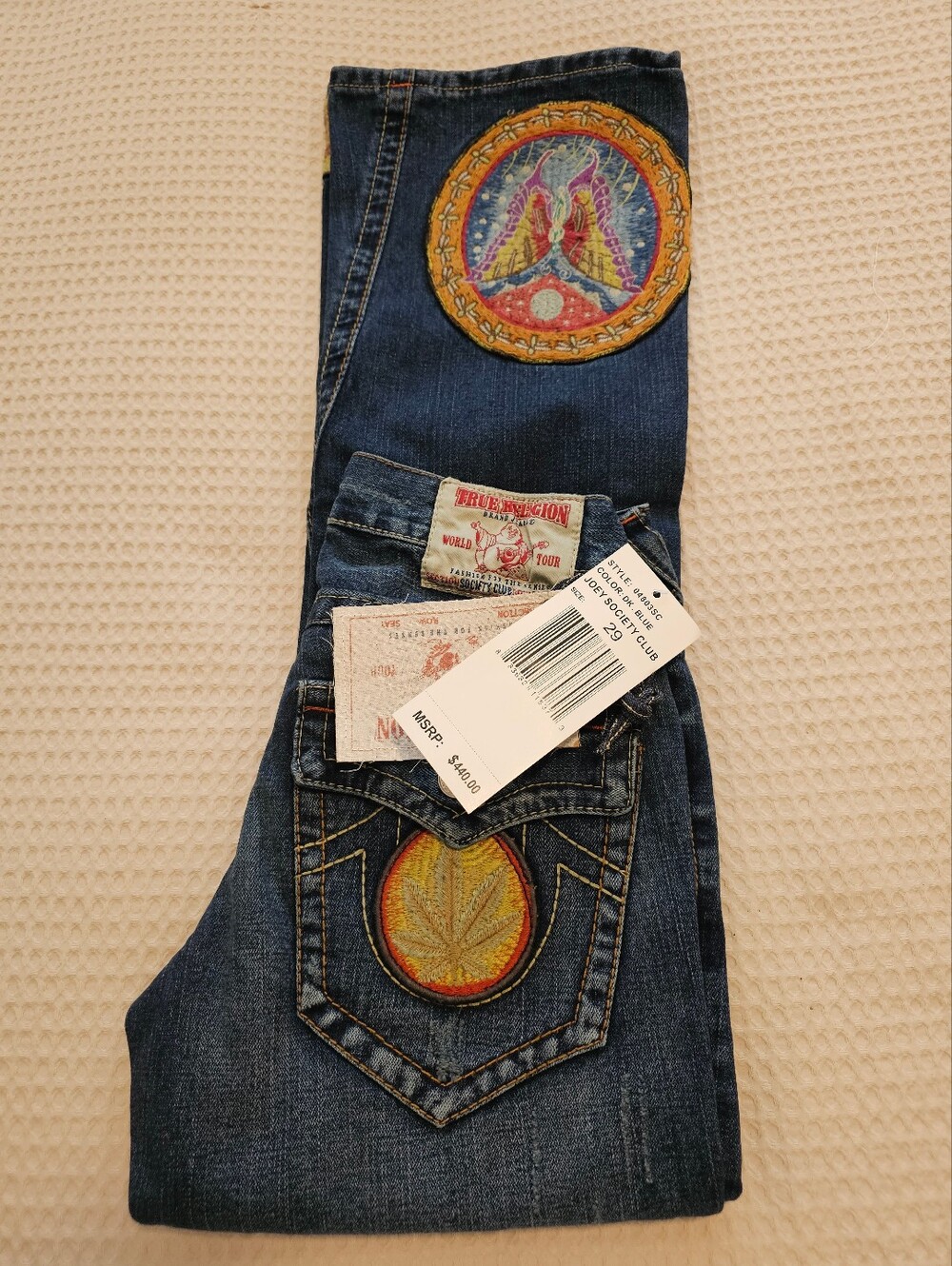True Religion Jimmy Hendrix Society Club jeans, new with tags and extremely RARE - Picture 5 of 14